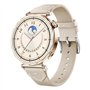 GUMMMY Bracelet de montre de rechange en cuir nylon pour Huawei Watch GT5 GT4 41 mm (beige