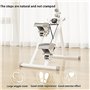 STWBHW Vertical Climber Machine,Foldable Step Machine, Stepper Stair Master Machine with LCD,Mountain Climbing Exercise Machine,