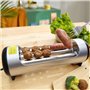 QYOEGSQ Machine à Hot-Dog, cuiseur à saucisses, Machine à Rouleaux à Hot-Dog avec interrupteurs indépendants de Chauffage/roulag
