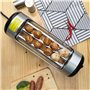 QYOEGSQ Machine à Hot-Dog, cuiseur à saucisses, Machine à Rouleaux à Hot-Dog avec interrupteurs indépendants de Chauffage/roulag