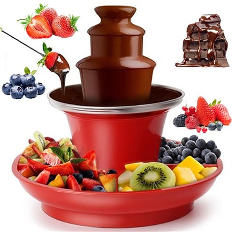 Machine à fondue au chocolat à 3 couches