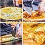 XGHDPBM Crêpière électrique 1200W, 12-inch Household Pancake Tortillas Maker with Adjustable Temperature, Non-Stick Pancake Waff