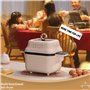 Cuiseur automatique, wok électrique for riz frit, robot culinaire multicuiseur 1300 W avec écran tactile et casserole antiadhési