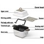 Cuiseur automatique, wok électrique for riz frit, robot culinaire multicuiseur 1300 W avec écran tactile et casserole antiadhési
