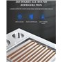 GXGSDM Machine À Glace Frite Professionnelle, Mini-sorbetière Domestique 220 W, Machine À Glace Frite en Acier Inoxydable, Idéal