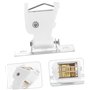 BAOBAOHU Lot de 12 verrous de rideau en bambou avec cordon en plastique plissé - Accessoire de rideau - Petit cordon - Poulie de