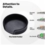 Trotting Lot de 6 dessous de verre à revêtement plat en polyuréthane pour boissons chaudes ou froides Motif empreintes de pattes