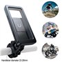 XFKSHCJU Support de téléphone étanche pour moto, vélo, support de guidon, verrouillage automatique, résistant aux chocs, serrage