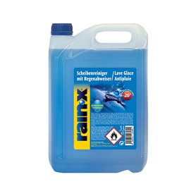 Rain-X Lave-Glace Anti-Pluie – Technologie Hydrophobe pour Visibilité Optimale – Protection Antigel Jusqu’à -20°C – Formule sans