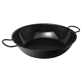 VAELLO - Plat à Paella Haut en Métal Émaillé - Plat de Cuisson Résistant