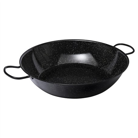 VAELLO - Plat à Paella Haut en Métal Émaillé - Plat de Cuisson Résistant