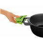 BRA Prior | Plat à Paëlla, 36 cm, Fonte d’Aluminium avec Revêtement Antiadhésif Innovations sans PFOA, Anses en Silicone Démonta