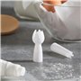 Ibili CNW0102 Lot de 2 Douilles, Plastique, Blanc, 1.7 x 1.7 x 5.7 cm