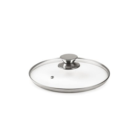 Ibili - 971626 - Couvercle en Verre Poignée en Acier Inoxydable 26 cm