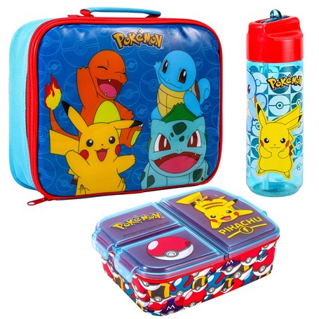 Pokémon Ensemble boîte à déjeuner pour enfants – Sac à déjeuner isotherme