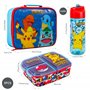 Pokémon Ensemble boîte à déjeuner pour enfants – Sac à déjeuner isotherme, boîte à déjeuner multi-compartiments et bouteille d'e