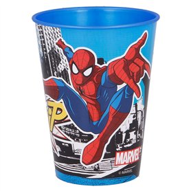 STOR Gobelet pour Enfant en Plastique réutilisable Spiderman 260 ML
