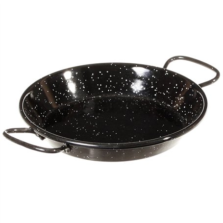 Garcima La Ideal Poêle à paella en acier émaillé Noir 15 cm