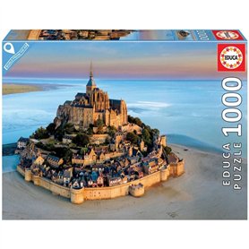 Educa - Puzzle de 1000 pièces pour Adultes | Mont-Saint-Michel | Mesure approximative: 68 x 48 cm. À partir de 14 Ans (19262)
