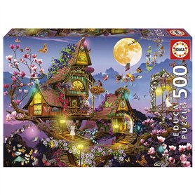 Educa - Maison de Fée | 500 pièces Puzzle. Mesure : 48 x 34 cm. terminé. À partir de 11 Ans (19554)