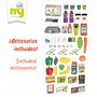 ColorBaby- Supermarché Jouet avec Chariot, 47965, Orange