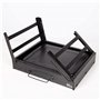 Barbecue portable pliant rectangulaire noir 40x28x20 cm Aktive