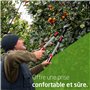 Amig - Cisaille d'Élagage Extensible à Deux Mains | Manche Télescopique en Aluminium | Lame en Acier Revêtue de Téflon | De 62 à