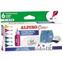 Alpino Crea+ 6 pots de peinture textile | Fabric paint