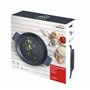 LACOR 25436 Paella Pan with Silicone Handles, Cast Aluminium, Black