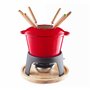 Lacor - 71711 - Service à fondue en fer forgé émaillé