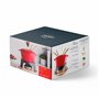 Lacor - 71711 - Service à fondue en fer forgé émaillé, support en fer avec base en bois, adapté à l'induction, 6 fourchettes Ø 1