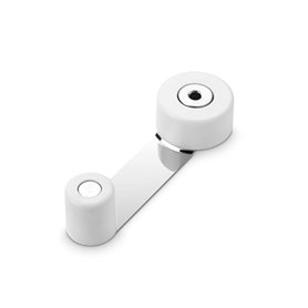 INOFIX Butée 2058-2 retened.girat.metalico blister Blanc