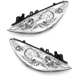 Xwthsch Bi Xenon Projecteur Principal pour Peugeot 307 2004 2005 2006 2007 2008 Phare Avant Pare-Chocs Phare Phare Assemblage Ph