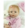 ZIYIUI 22 Pouces 55 cm Poupée Reborn Fille Souple Silicone Vinyle Fait Main Nouveau-Né Poupons Bebe Nurserie Vrai Enfant Garçon 