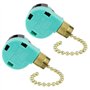 Lot de 2 interrupteurs de ventilateur de plafond de remplacement ZE-268S6 3 vitesses 4 fils