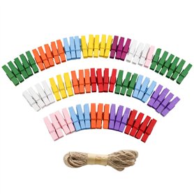 CattleyaHQ Lot de 100 mini pinces à linge