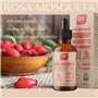 QKnatur - Huile de Rose Musquée 100% Pure Bio Vegan - Flacon verre 50 ml - Cicatrices et Vergetures - Anti-rides Anti-âge - BIO 