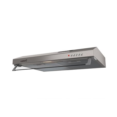 CATA LF-2060 XHotte de cuisineCommandes mécaniques3 niveaux d'extractionÉclairage LED E-14Moteur extra silencieuxFinition en aci