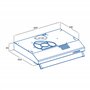 CATA LF-2060 XHotte de cuisineCommandes mécaniques3 niveaux d'extractionÉclairage LED E-14Moteur extra silencieuxFinition en aci
