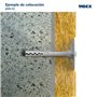 INDEX A PERFECT FIXING AISC10140 [AIS-C] Lot de 200 chevilles avec clou en polyamide pour fixation de panneaux isolants et réhab
