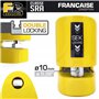 FR Sécurité FR410Y Antivol Moto Homologué SRA Bloque Disque Alarme 120dB Activation Optionnelle, Plus Dissuasive Haute Sécurité 