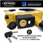 ARTAGO ART872 Antivol Voiture Sabot Roue Haut de Gamme, 2en1 Sans/Avec Alarme 120dB Alerte LED Plus Sûr et Dissuasif, Clés Haute