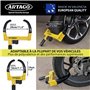 ARTAGO ART872 Antivol Voiture Sabot Roue Haut de Gamme, 2en1 Sans/Avec Alarme 120dB Alerte LED Plus Sûr et Dissuasif, Clés Haute