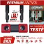 RADIKAL RK75+10.120L Chaine Système Boucle ø10 + Antivol Moto Disque Mini U Haute Sécurité Homologué Classe SRA, 120cm Plus Dist
