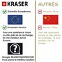 KRASER KR7Y Antivol Moto Bloque Disque Alarme USB Rechargeable, 110dB Capteurs de Mouvement, Étanche Résistant Visible avec Acce