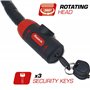 RADIKAL RK520 Antivol Moto et Velo, Python Câble en Acier Articulé Blindé de 120 cm, Flexible, Serrure Haute Sécurité, Anti vol 