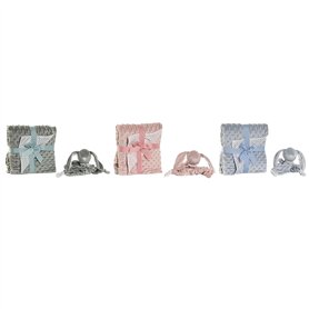 Home ESPRIT Ensemble Cadeau bébé Bleu Vert Rose Polyester (3 unités)