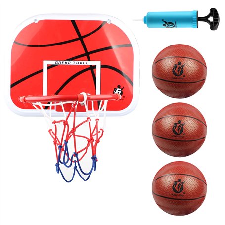 DBREAKS Mini Panier Basket Enfant Interieur avec la Ballon et Pompe à Ballon du Basket