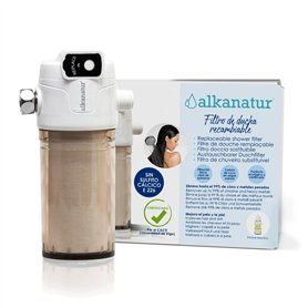 Filtre Douche Anti Calcaire 50.000L Réutilisable - Élimine Chlore Métaux Lourds + Impuretés Système de Filtration Double Phase –