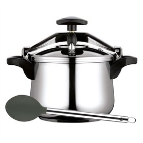 Fagor Clásica Bombe Autocuiseur à induction 8 l en acier inoxydable 18/10 Tous types de plaques de cuisson Fond diffuseur thermi